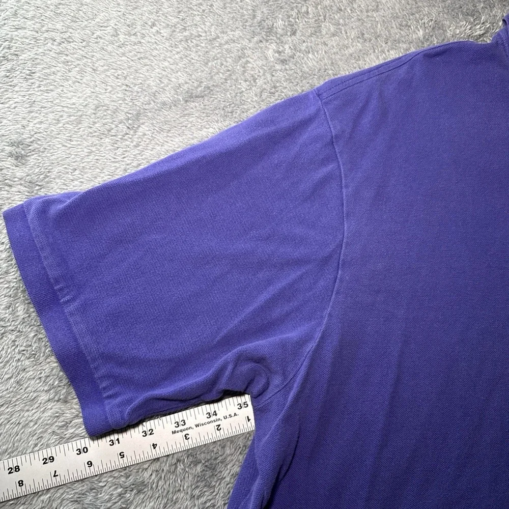 Polo Ralph Lauren Men's 3XLT Purple Short Sleeve Polo Shirt Green Pony